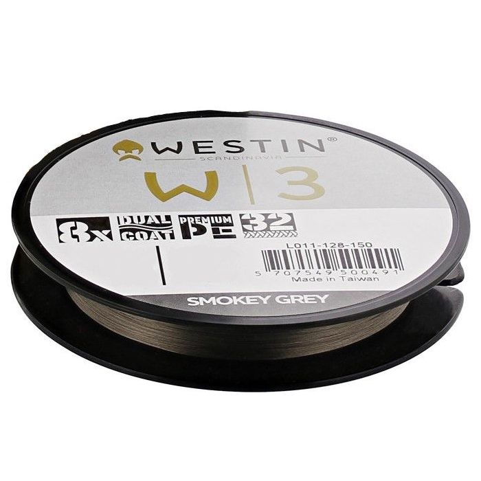 Westin W3  -braid Smokey Grey Metermål