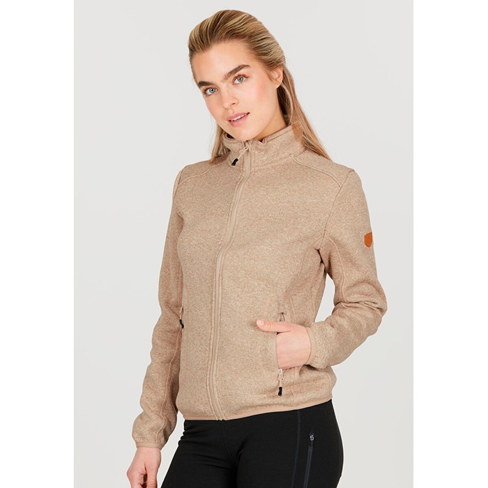 Whistler Samani Melange Fleece -oatmeal-36 Fleecejakker Softshell