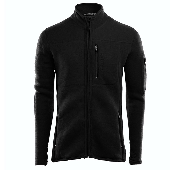 Aclima Fleecewool Jacket Herre Mænd Black- Fleecejakker