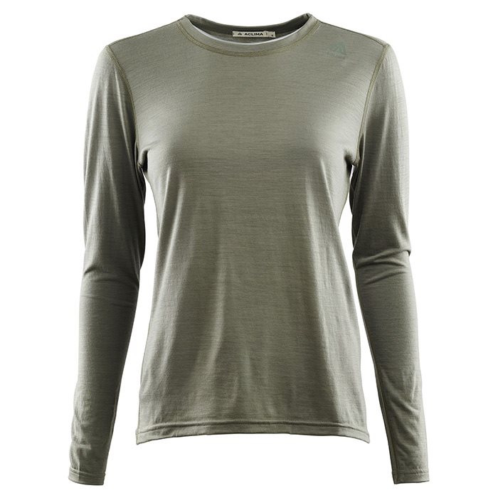 Aclima Lightwool Crew Neck Woman Ranger Grøn- Aclima