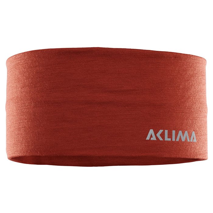 Aclima Lightwool Headband   Pandebånd  Rød Ochre-  Pandebånd