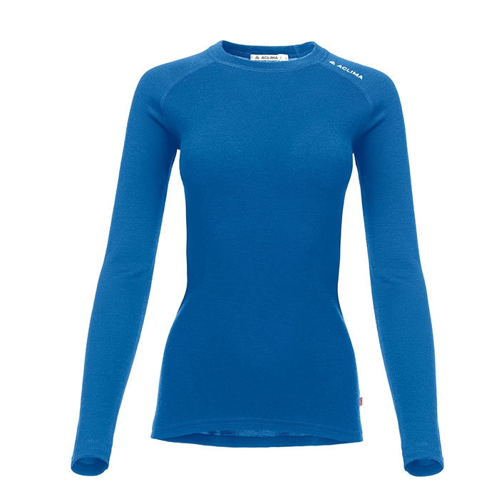 Aclima Warmwool Crew Neck Woman  Corsair Blå-   Undertøj