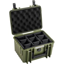 Outdoor Cases   Outdoor Cases Type 2000   Bronze Green  Divider System  Kuffert