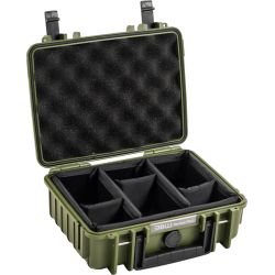 Outdoor Cases   Outdoor Cases Type 1000   Bronze Green  Divider System  Kuffert