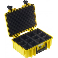 Outdoor Cases   Outdoor Cases Type 4000 Yel Rpd  Divider System  Kuffert