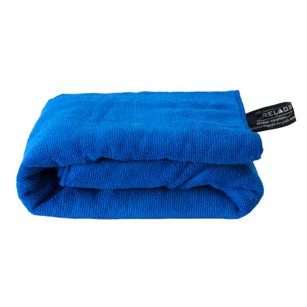 Basicnature Microfiber Håndklæde Blå 150   85
