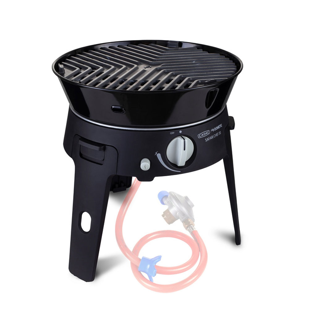 Cadac Safari Chef 30   Deluxe Gasgrill Til Gasflaske Med Regulator