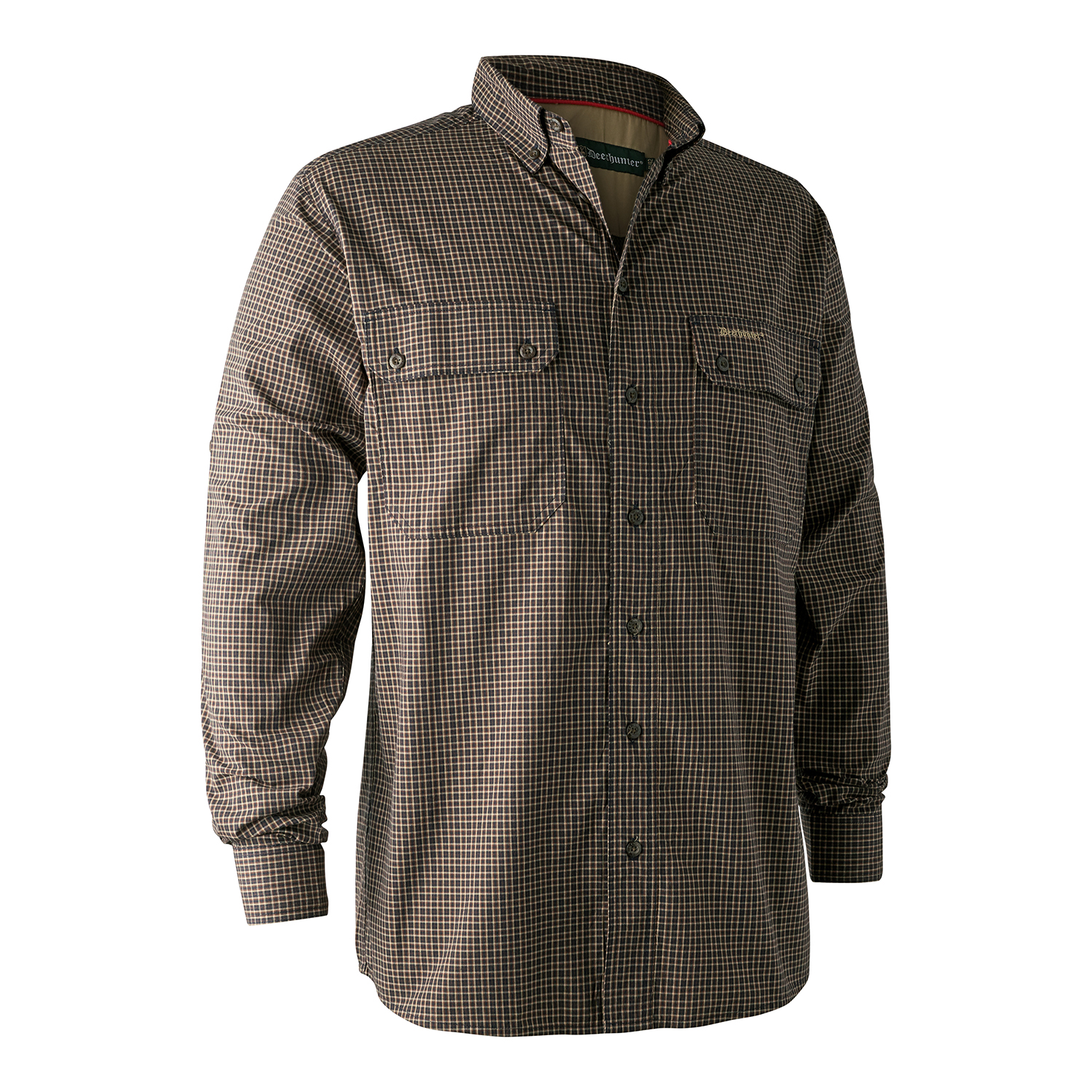 Callum Bamboo Skjorte Blue Check 41 42