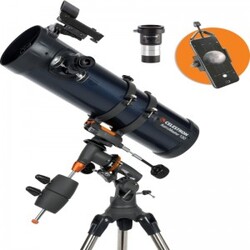 Celestron Astromaster Reflector 130eq With Phoneadapter And T2-barlow Kikkert
