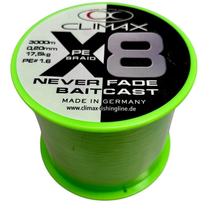 Climax   X8 Neverfade Baitcast Chartreuse Metermål