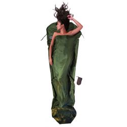 Cocoon Mummyliner 100  Silk  Dark Olive Green Lagenpose