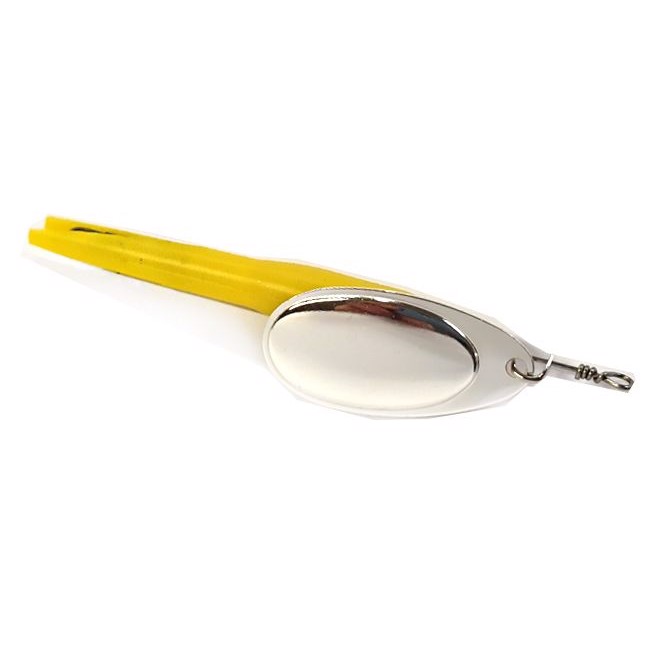 Custom Flying   Upstream  Uden Krog-24  -fluo Gul Sølv Spinner