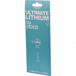 Deltaco Ultimate Lithium 3v  Cr2032 Knapcelle 10 Stk  Batteri