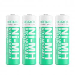 Deltaco Ultimate Nimh Rechargeable Lr6   Size 2300mah 4pack     Batteri