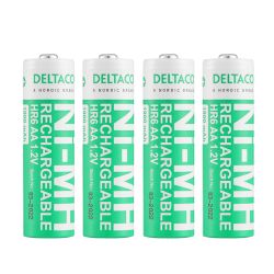 Deltaco Ultimate Nimh Rechargeable Lr6   Size 1900mah 4pack     Batteri