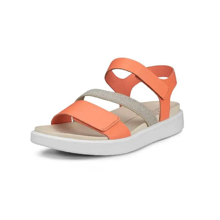 Ecco Flowt Orange Sandaler til Kvinder - Stilfuld Sommerfootwear