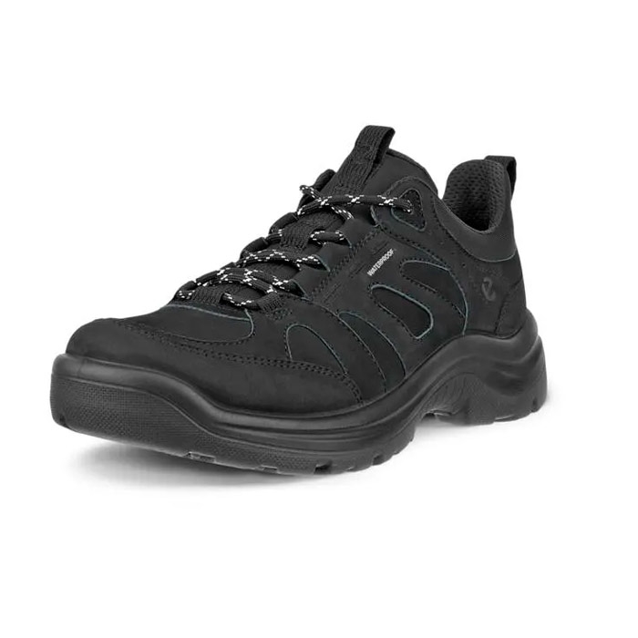 Ecco Offroad Leather Waterproof Kvinder   Damer  Sort-36 Vandresko