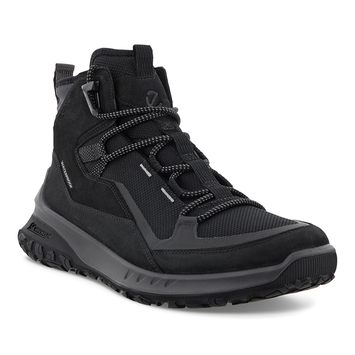 Ecco Ult Trn Mid Waterproof Herre   Mænd  Sort-42 Vandrestøvler