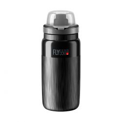 Elite Bottle Fly Mtb Tex Black  Grey Logo 550ml Drikkeflaske