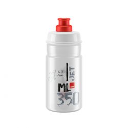 Elite Bottle Jet Clear Red Logo 350ml Drikkeflaske