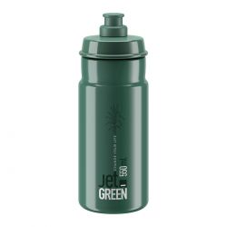 Elite Bottle Jet Green Dark   White Logo 550ml Drikkeflaske