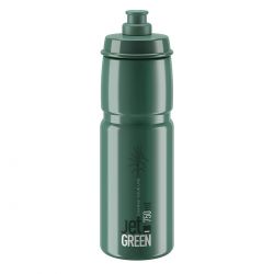 Elite Bottle Jet Green Dark   White Logo 750ml Drikkeflaske