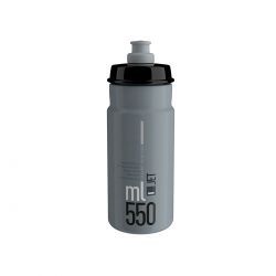 Elite Bottle Jet Grey Black Logo 550ml Drikkeflaske