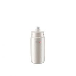 Elite Flaske Fly Tex White Pearly  Grey Logo 550ml Drikkeflaske