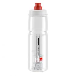 Elite Flaske Jet Klar  Rød Logo 750ml Drikkeflaske