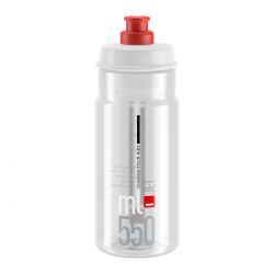 Elite Flaske Jet Klar  Rød Logo 550ml Drikkeflaske