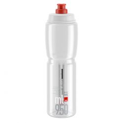 Elite Flaske Jet Klar  Rød Logo 950ml Drikkeflaske