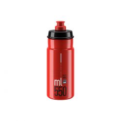 Elite Flaske Jet Red  Grey Logo 550ml Drikkeflaske