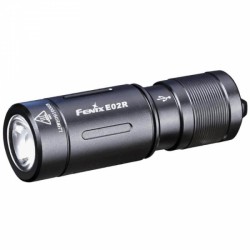 Fenix E02r Black Genopladelig Lommelygte