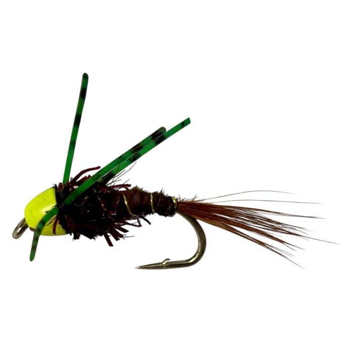 Fishmadman  - -bug    Green Rubberlegs