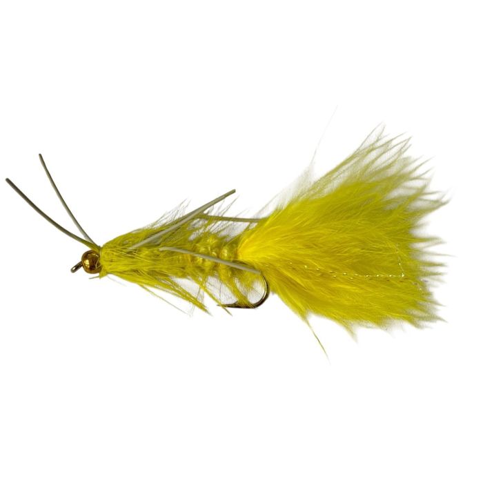 Fishmadman Woolly Bugger Yellow   Yellow Rubberlegs
