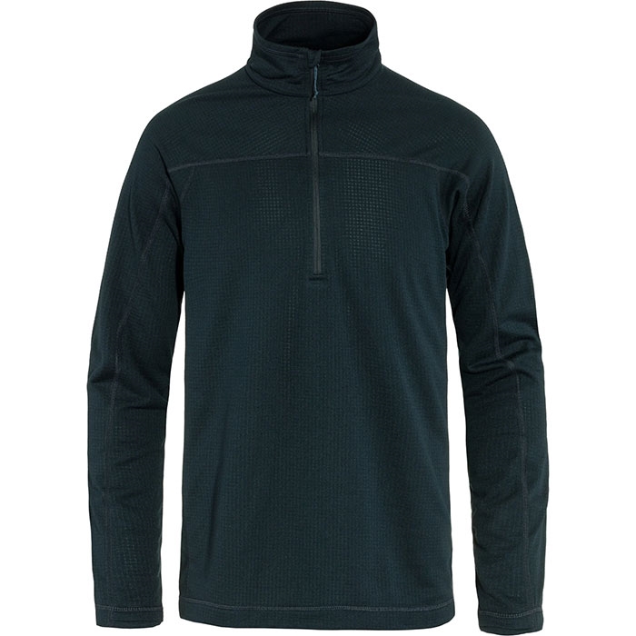 Fjällräven Abisko Lite Fleece Half Zip Herre   Mænd-dark Navy-   Fleecejakker