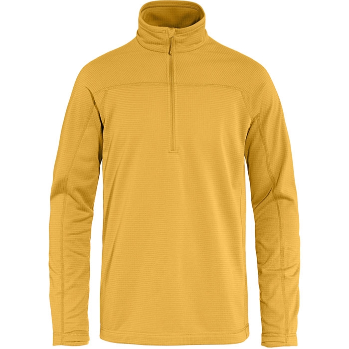 Fjällräven Abisko Lite Fleece Half Zip Herre   Mænd-ochre-   Fleecejakker