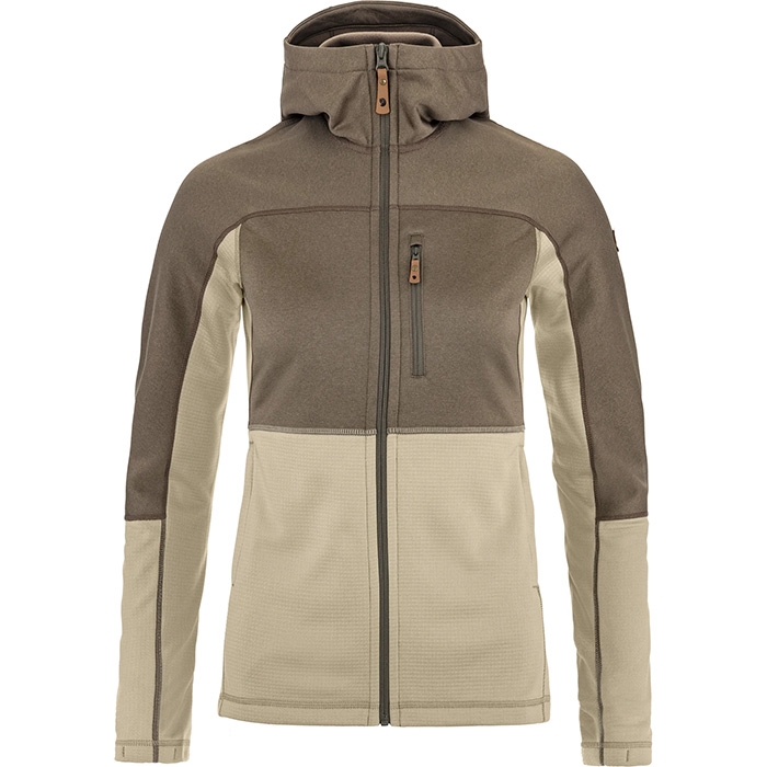 Fjällräven Abisko Trail Fleece  -fossil   Suede Brown-  Fleecejakker   Softshell