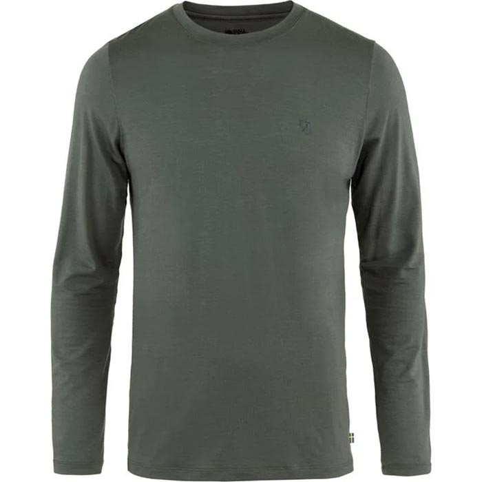 Fjällräven Abisko Wool   Herre   Mænd-basalt-    -shirt  Polo-shirt