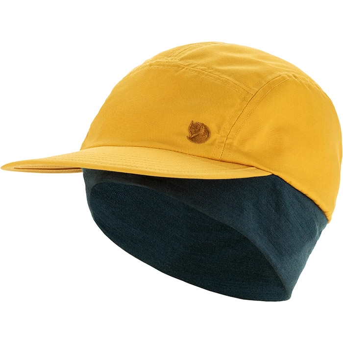 Fjällräven Bergtagen Mountain Cap-mustard Yellow   Dark Navy-    Vinterhue  Vinterkasket