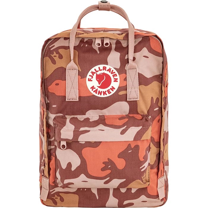 Fjällräven Kånken Graphics Laptop 15 39 39  18l-chalk Rose-hidden Animals Skoletasker   -rygsække