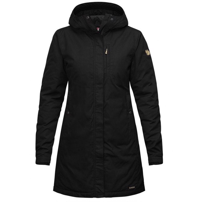 Fjällräven Kiruna Padded Parka Kvinder Damer-black- Jakker