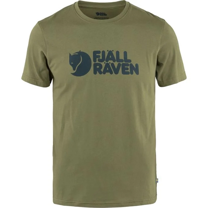 Fjällräven Logo  -shirt Herre   Mænd-caper Grøn-    -shirt  Polo-shirt