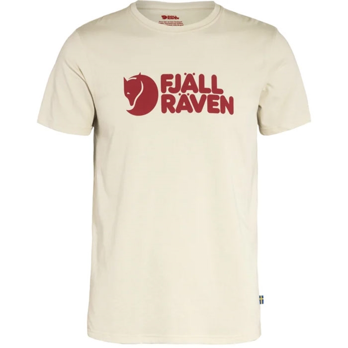 Fjällräven Logo  -shirt Herre   Mænd-chalk White-    -shirt  Polo-shirt