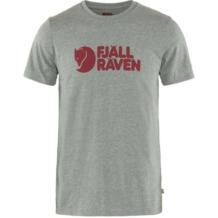 Fjällräven Logo  -shirt Herre   Mænd-grå-    -shirt  Polo-shirt