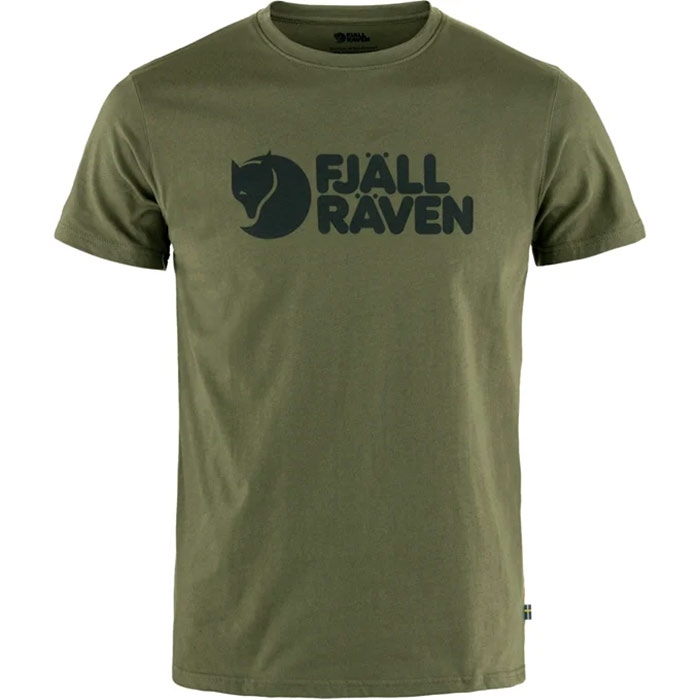 Fjällräven Logo  -shirt Herre   Mænd-laurel Grøn-    -shirt  Polo-shirt