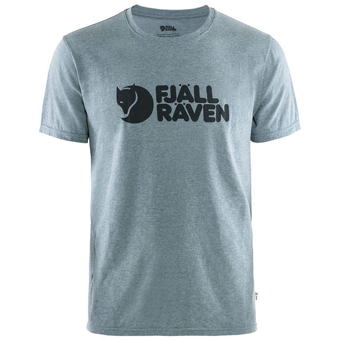 Fjällräven Logo  -shirt Herre   Mænd-uncle Blå   Melange-    -shirt  Polo-shirt