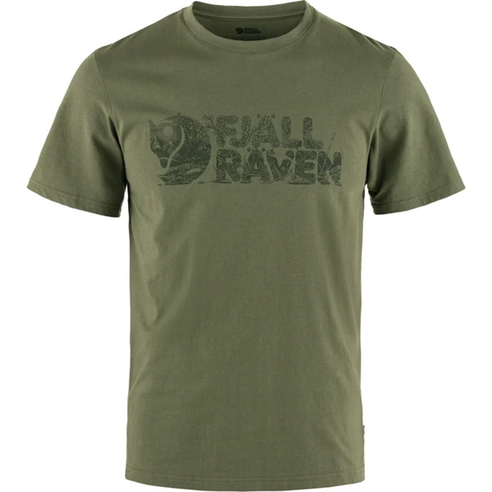 Fjällräven Lush Logo  -shirt-laurel Green-   -shirt  Polo-shirt