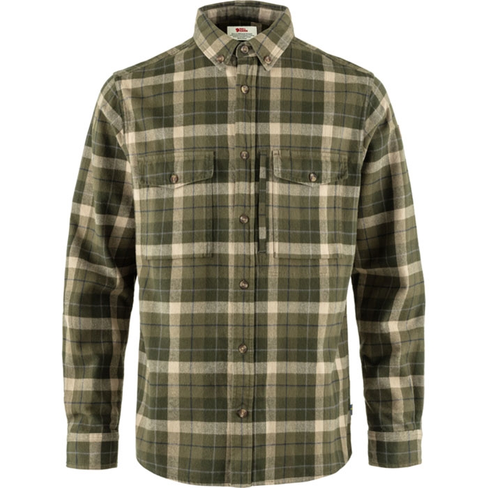 Fjällräven Värmland Heavy Grå Shirt Herre   Mænd  Grøn Deep Grøn-   Skjorter