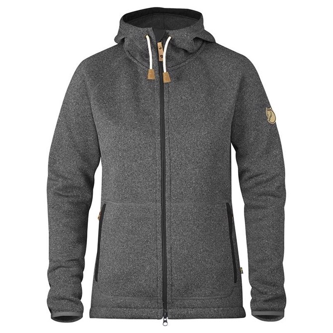 Fjällräven övik Fleece Hoodie Kvinder   Damer-grå-  Fleecejakker   Softshell